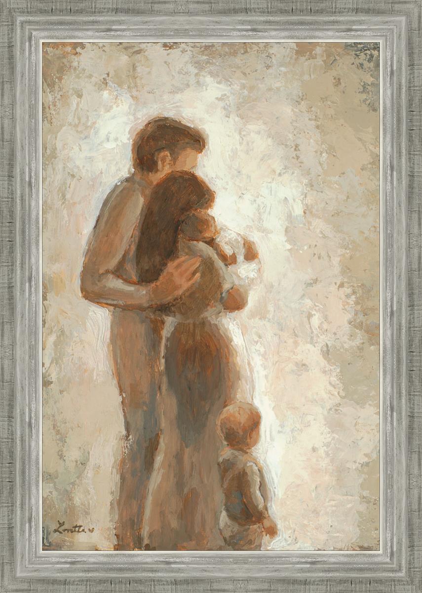 Family Looking Towards the Light - Inspirational Wall Art for Home Decor | Motivational Canvas Print for Living Room, Bedroom & Office | Perfect Gift for Family & Friends