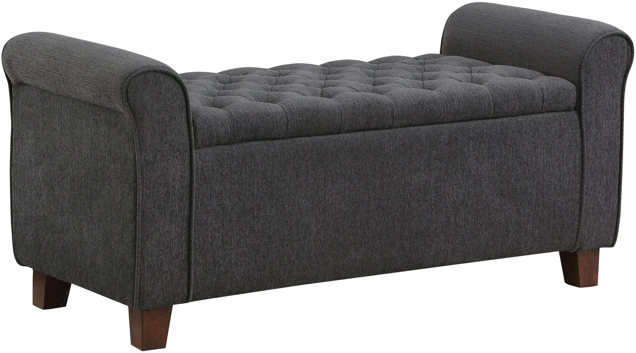 Office Star Crowder Storage Bench [CDR48] - Multifunctional Entryway Bench with Hidden Storage for Shoes, Hats & More - Perfect for Home, Office or Mudroom Organization