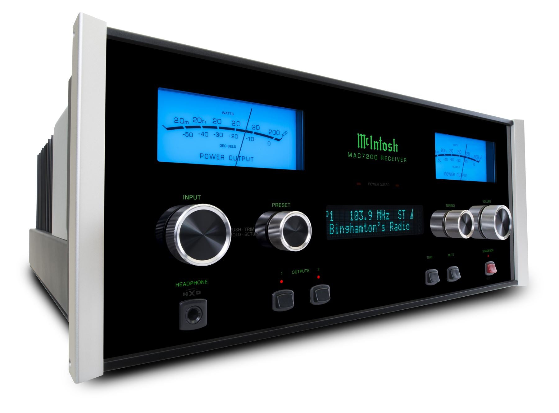 McIntosh MAC7200 2 Channel Stereo Receiver with AM/FM Tuner - Premium Home Audio System for Music Lovers & Audiophiles