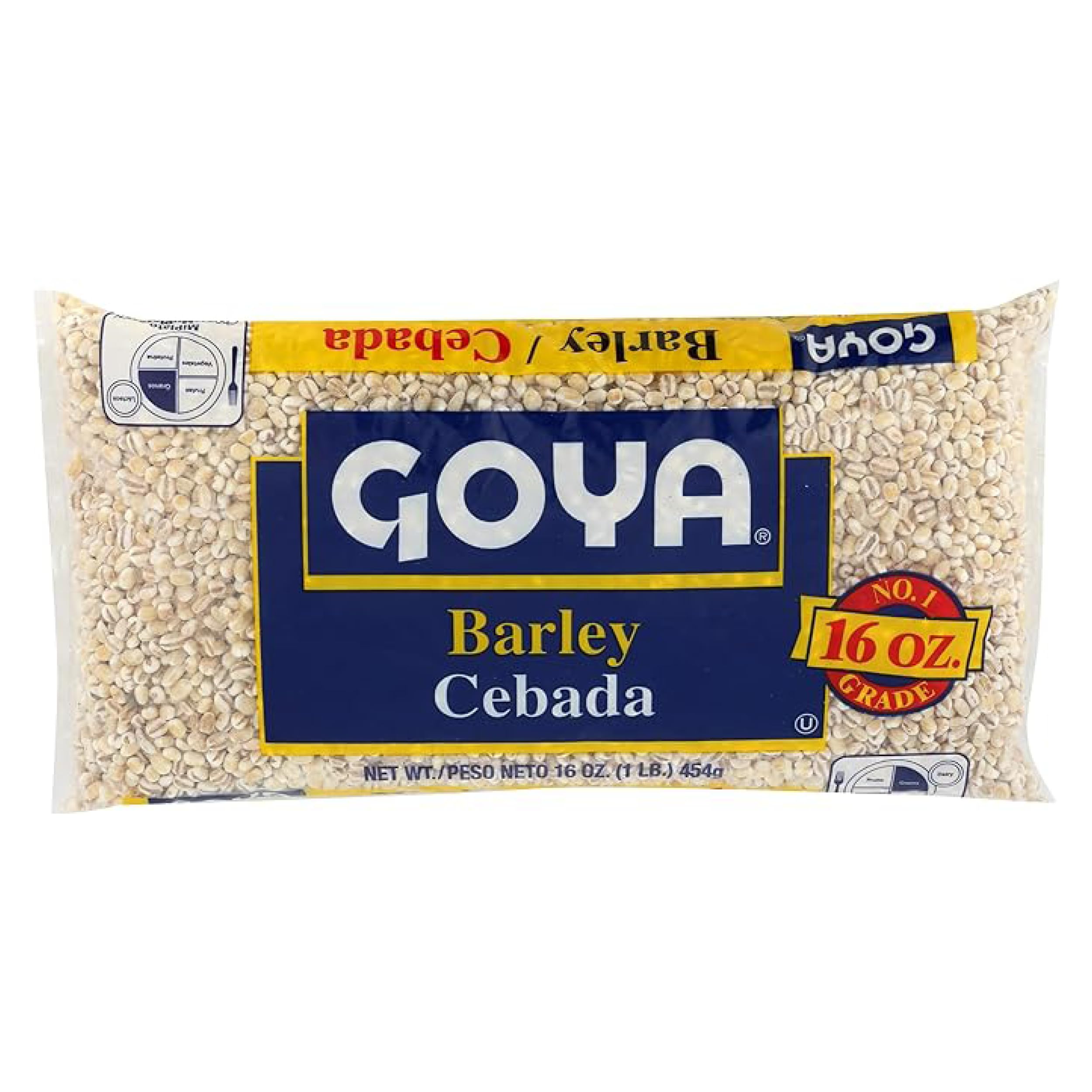 Goya Pearl Barley - 16oz Bag | High Fiber, Nutritious Whole Grain for Cooking, Cereal & Soup | Pantry Staple for Healthy Meals & Meal Prep