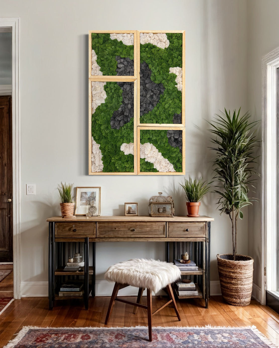 DIY Mosaic Moss Art Kits - Creative Wall Decor for Home, Office & Gifts - Eco-Friendly Botanical Art Projects for Relaxation & Stress Relief