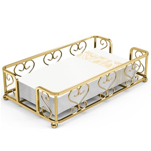F- Gold Guest Towel Holder Tray