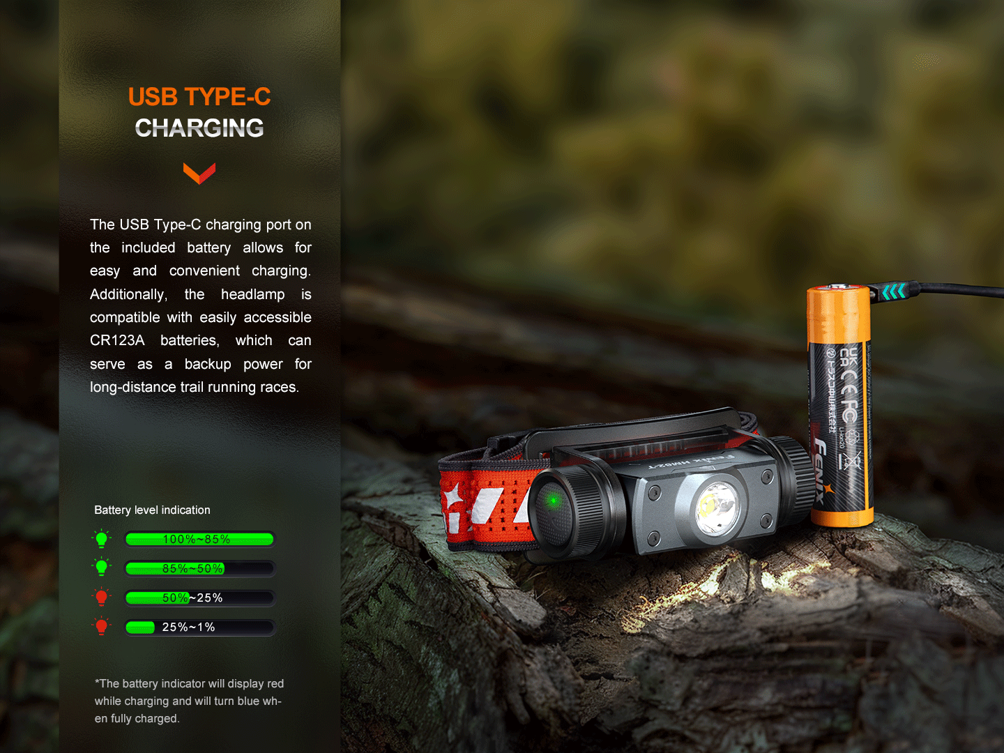 Fenix HM62 T Lightweight Rechargeable Headlamp for Trail Running, Hiking & Camping - 1000 Lumen LED Headlight with Red Light Mode for Night Adventures