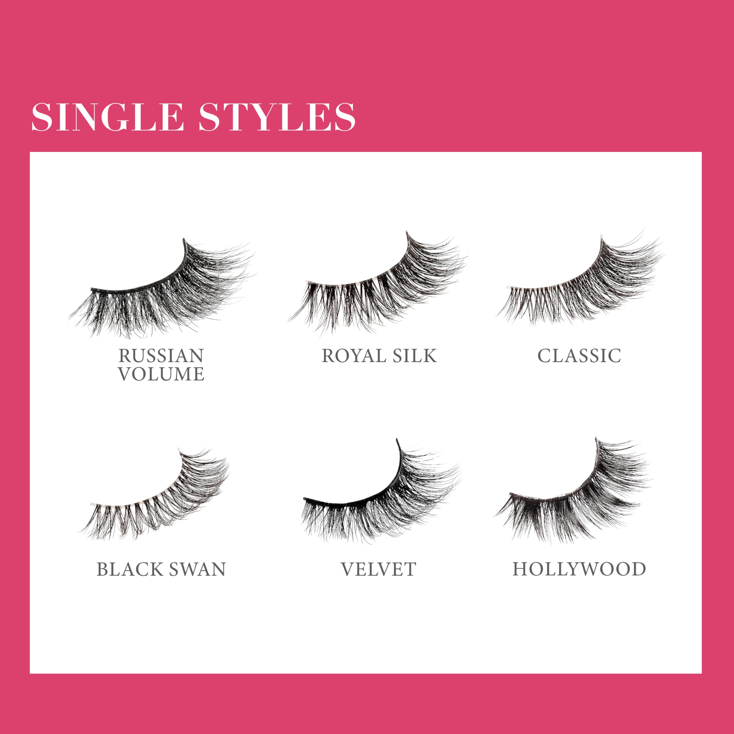 KISS Lash Couture LuXtensions False Eyelashes - Flat Lash Technology, Ultra Thin Band, Natural Extension Fibers | Reusable & Contact Lens Friendly | Style 'Velvet' (1 Pair) - Perfect for Weddings, Parties & Everyday Glam