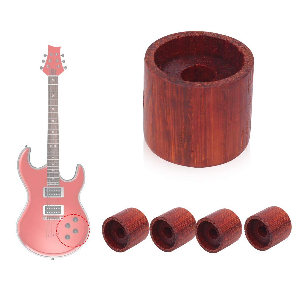 Bnineteenteam 4PCS Maple Wood Guitar Tone Control Knobs - Electric Guitar & Bass Replacement Parts - Perfect for Volume Adjustment & Sound Customization