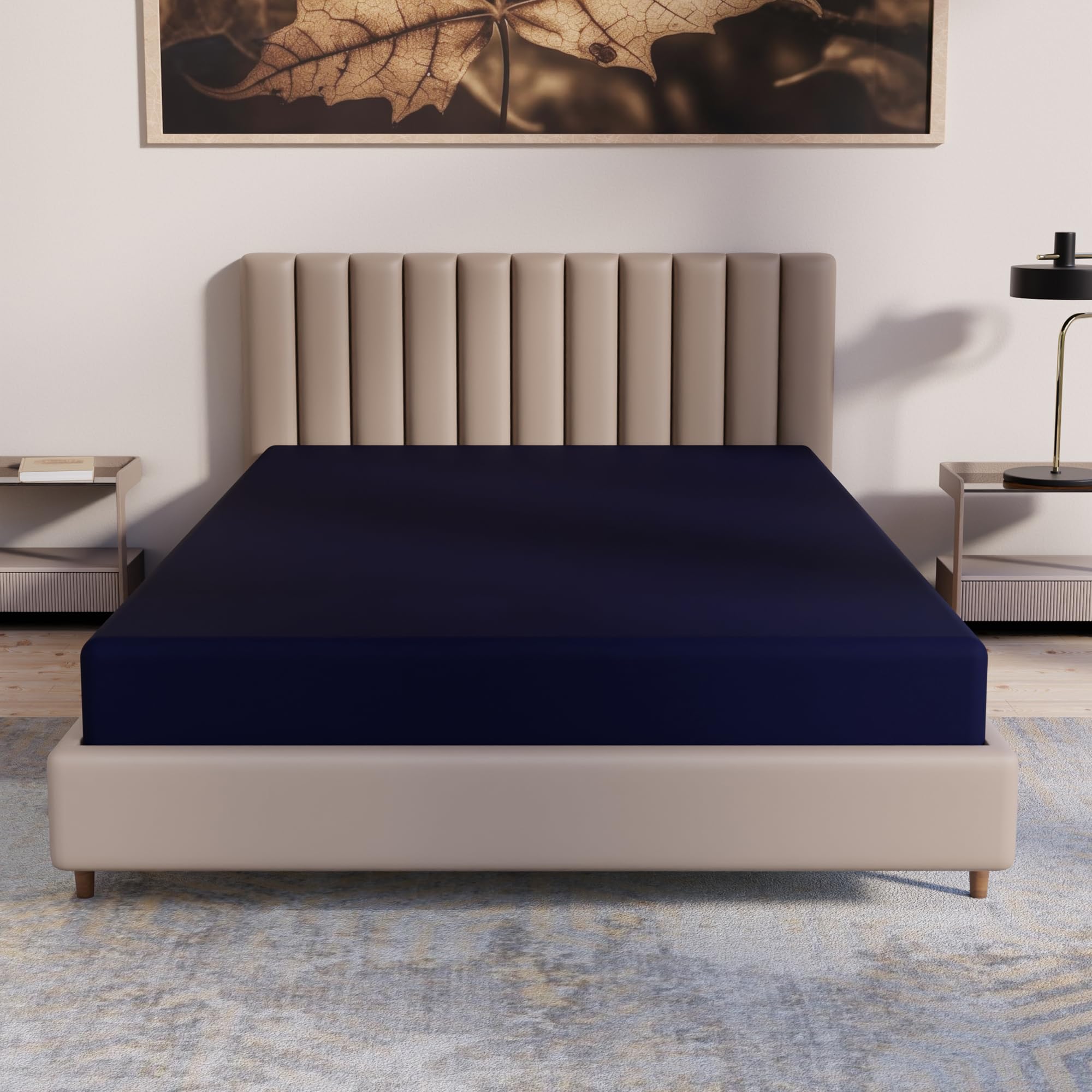 Mayton 8-Inch Medium Firm Water-Resistant Foam Vinyl Mattress - Easy to Clean, Comfortable & Noise-Free - Full Size Bed Mattress for Guest Room, Dorm, RV & Camping