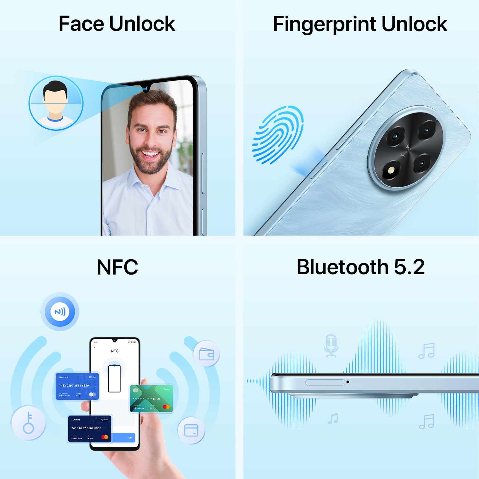 UMIDIGI G100 Unlocked Android 14 Smartphone - 6.9