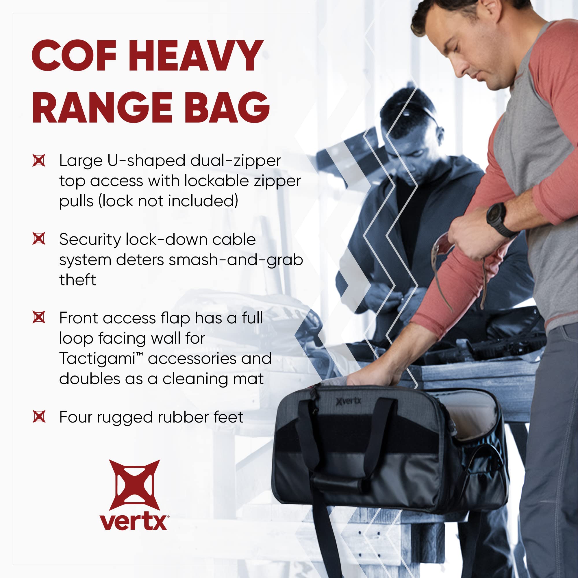 Vertx COF Range Bags – Durable Tactical Shooting Range Bag for Firearms & Ammo Storage | Perfect for Range Days, Hunting & Outdoor Adventures