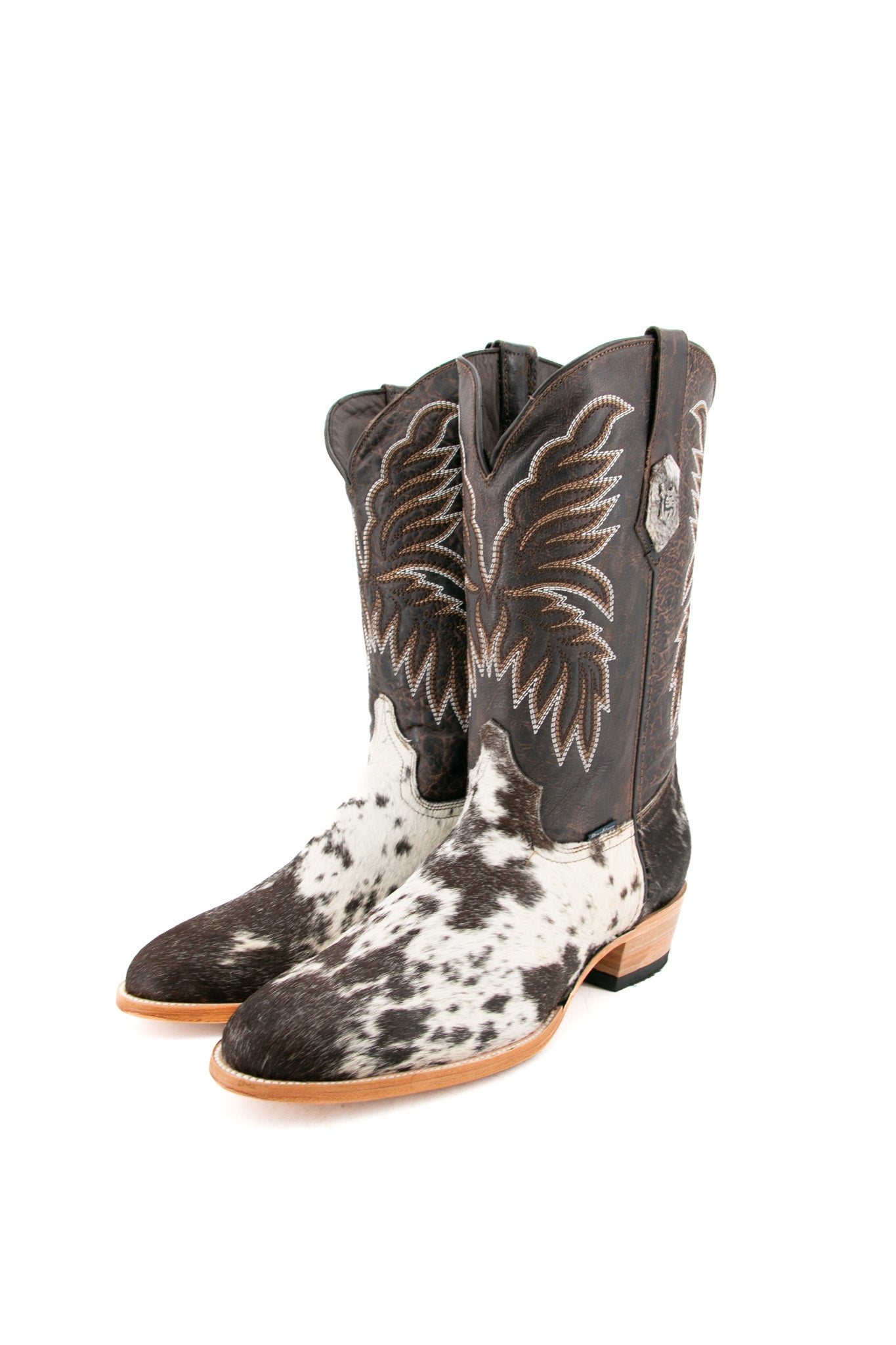 Men's Genuine Cowhide Cowboy Boots - Round Toe, Size 12 (BM47 Box) - Perfect for Western Rides, Country Music Festivals & Casual Outfits