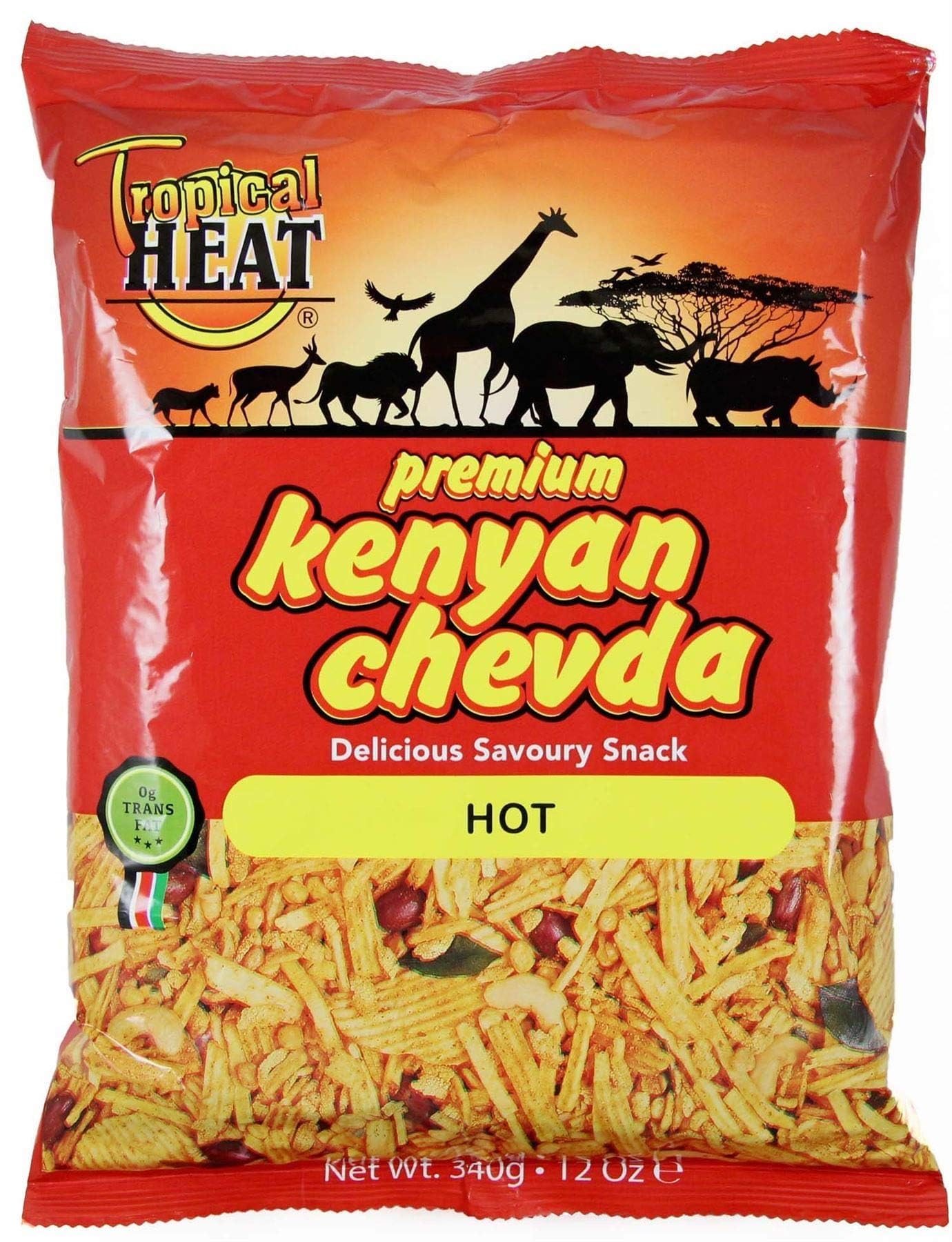 Spicy Kenyan Chevda Snacks - Tropical Heat Flavor - 340g (2-Pack) | Perfect for Parties, Movie Nights & Spicy Food Lovers