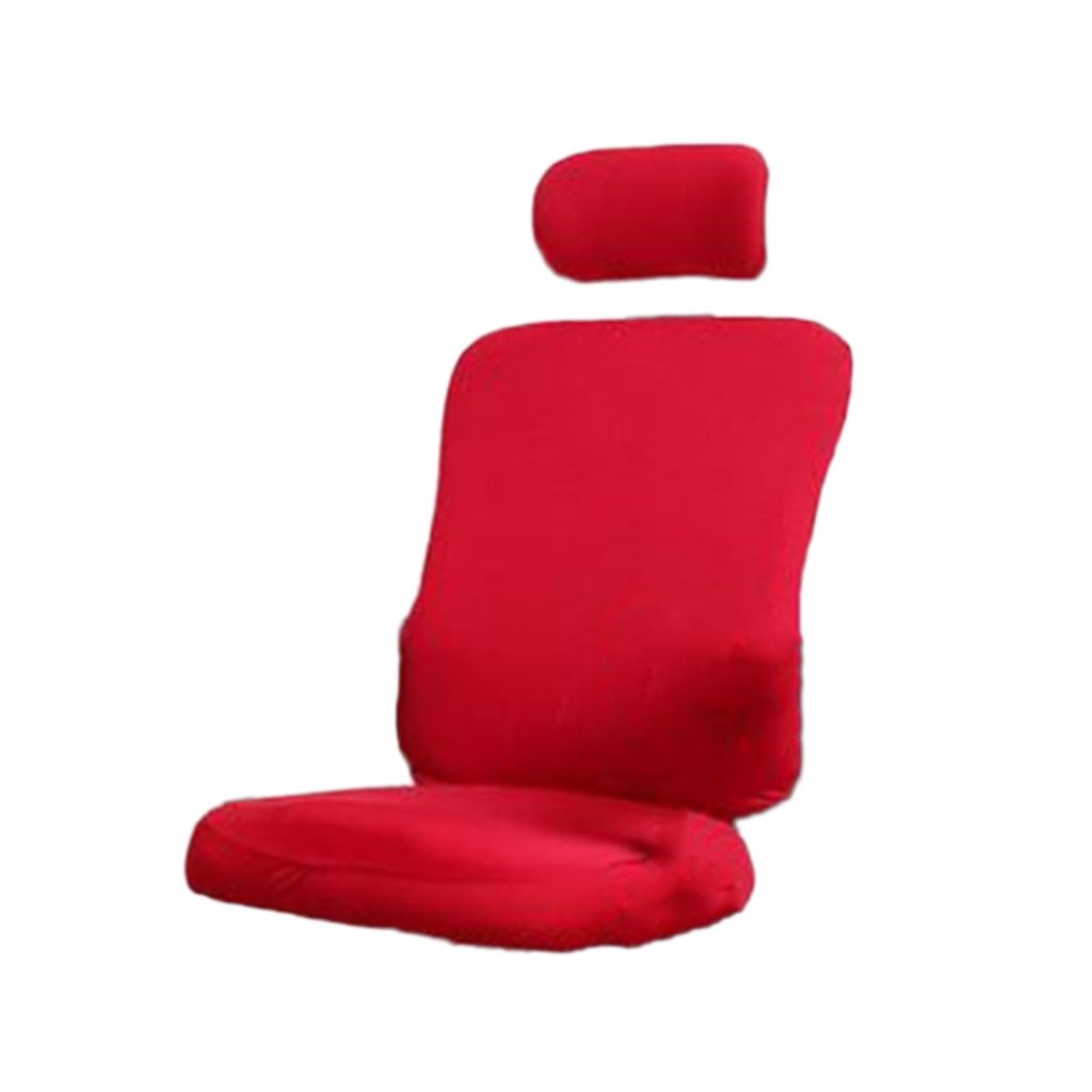 Zhangxin Solid Color Office Chair Slipcover - Wine Red Stretchable Computer Seat Cover for Home & Office, 360° Rotating Design - Perfect for Desk Chairs, Gaming Chairs, and Conference Room Seating