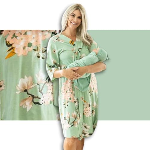 Gia Robe/Sage Swaddle