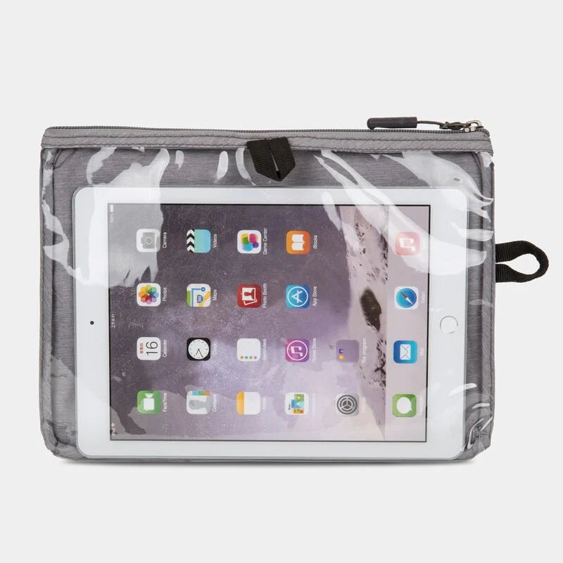 Travelon World Travel Essentials Seat Pack Organizer - Compact Car Organizer for Road Trips, Airplane & Commuting - Perfect for Phones, Wallets & Travel Accessories