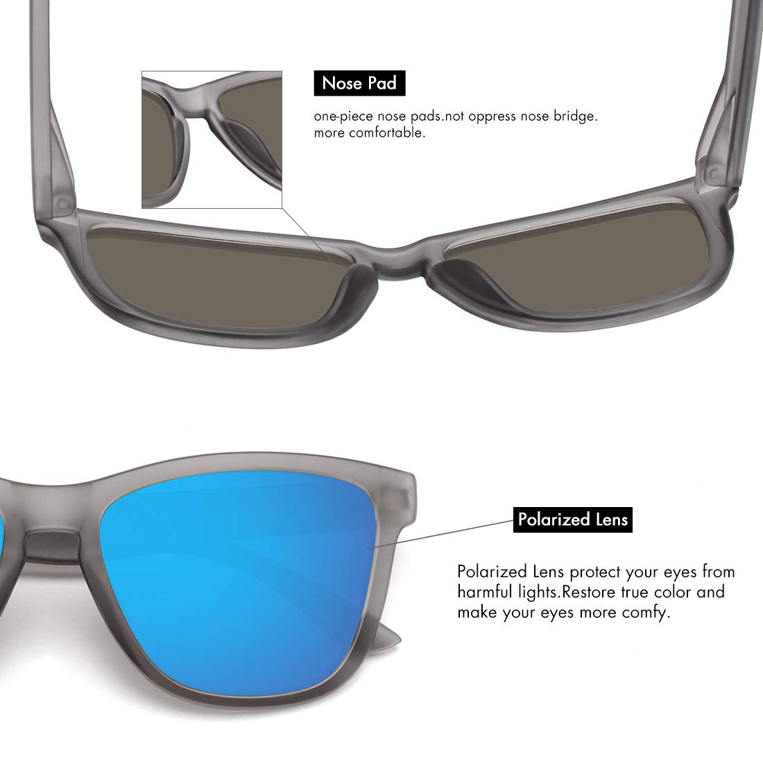 MEETSUN Polarized Sunglasses for Women & Men - Trendy Classic Retro Designer Style UV Protection - Perfect for Driving, Beach, Outdoor Sports & Fashion Accessories