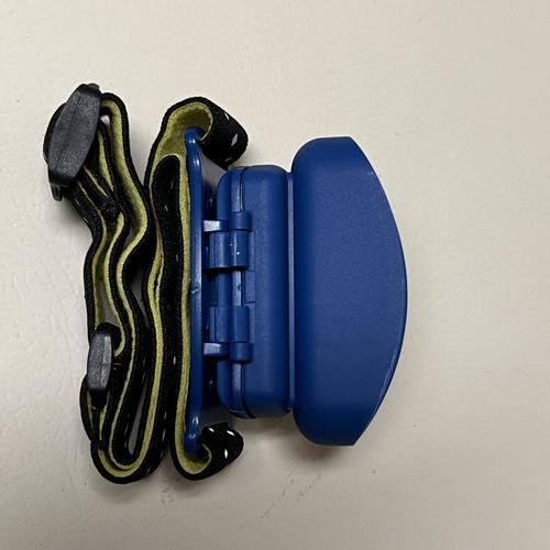 TripleLite 530 Lumens Blue LED Headlamp - Rechargeable AAA Battery Headlight for Camping, Hiking, Fishing & Night Running