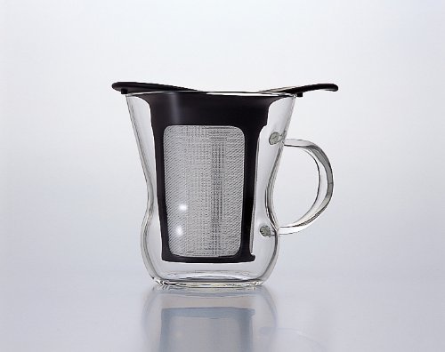 Hario V60 Ceramic Coffee Dripper & Tea Maker - 200ml White Pour Over Brewer for Specialty Coffee & Loose Leaf Tea - Perfect for Home Brewing, Office Use & Gifts