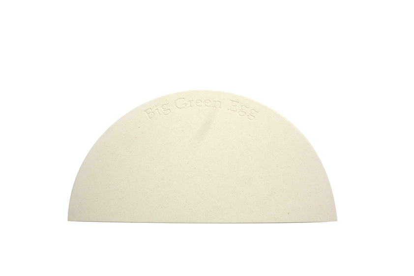 Big Green Egg Half Moon Baking Stone for XXL & XL - Premium Ceramic Pizza Stone for Grilling, Smoking & Baking - Perfect for Outdoor BBQs, Pizza Nights & Backyard Cooking