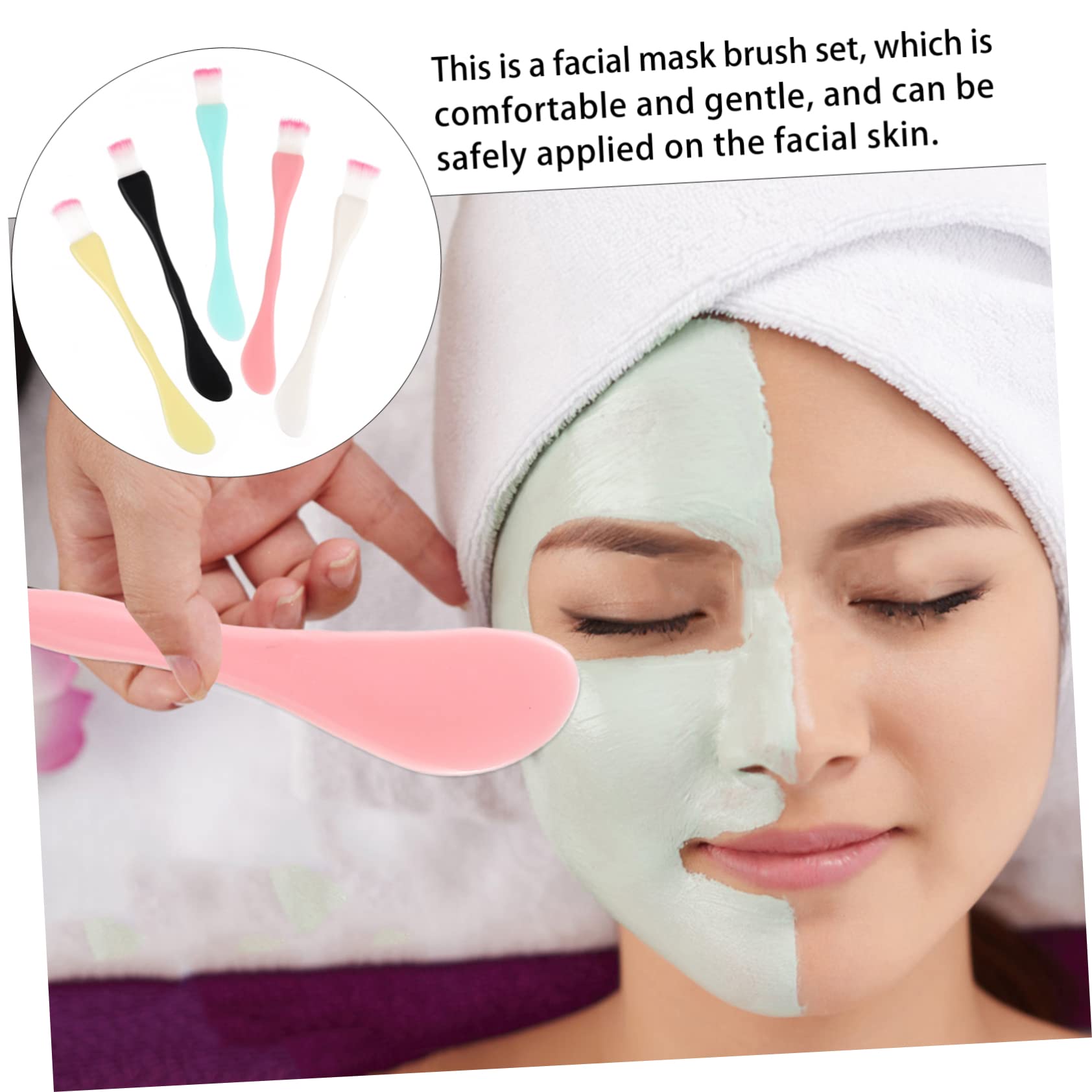 45 Pcs Reusable Double Head Silicone Face Scrubber Brush - Exfoliating Body & Facial Cleansing Tool for DIY Skincare, Makeup Removal & Spa Treatments