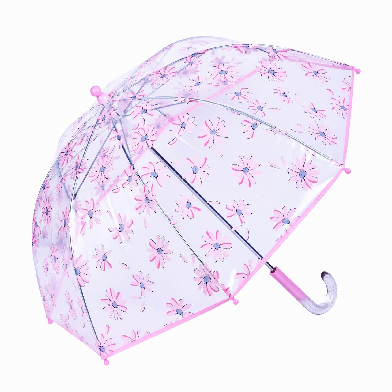 Laura Ashley Kids Dome Umbrella - Wide Canopy Stick Rain Umbrella for Boys & Girls, Toddlers Back to School | Perfect for Rainy Days, Outdoor Play & School Commutes