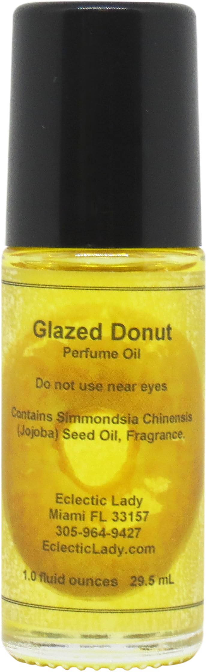 Glazed Donut Perfume Oil Roll-On 1.0 Oz - Long Lasting Scent with Essential Oils & Jojoba Oil - Sweet Gourmand Fragrance for Women, Daily Wear, Date Night & Gift Giving
