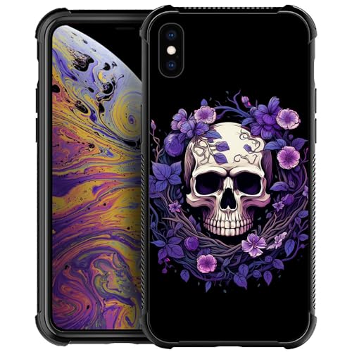 Purple Flower Skull