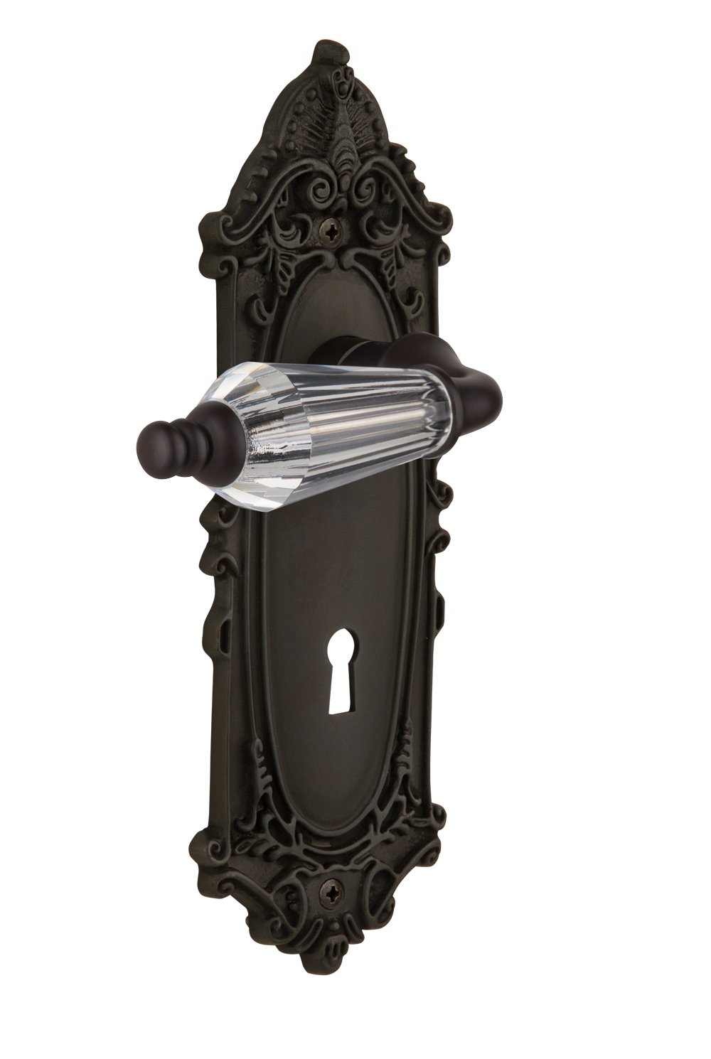 Nostalgic Warehouse Victorian Keyhole Parlor Lever Door Plate - 2.75