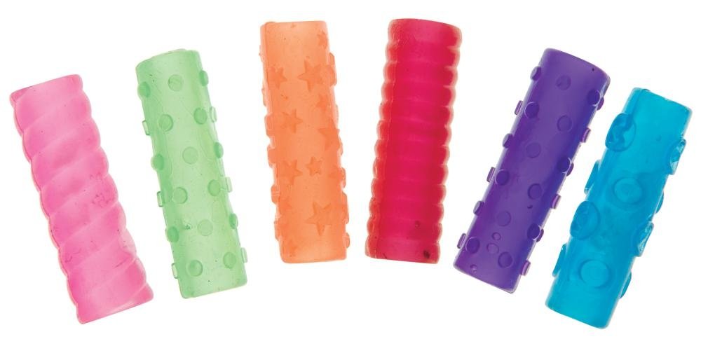 Raymond Geddes Scent-Sibles Squishy Pencil Grips - 100 Pack Soft Ergonomic Pencil Holders for Kids & Adults - Perfect for Writing, Drawing & Improving Handwriting Comfort in School, Office & Home