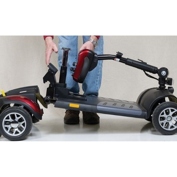 Golden Technologies Buzzaround XLHD 4-Wheel Travel Mobility Scooter GB147H - Lightweight Folding Electric Scooter for Adults & Seniors, Perfect for Shopping, Travel & Outdoor Activities
