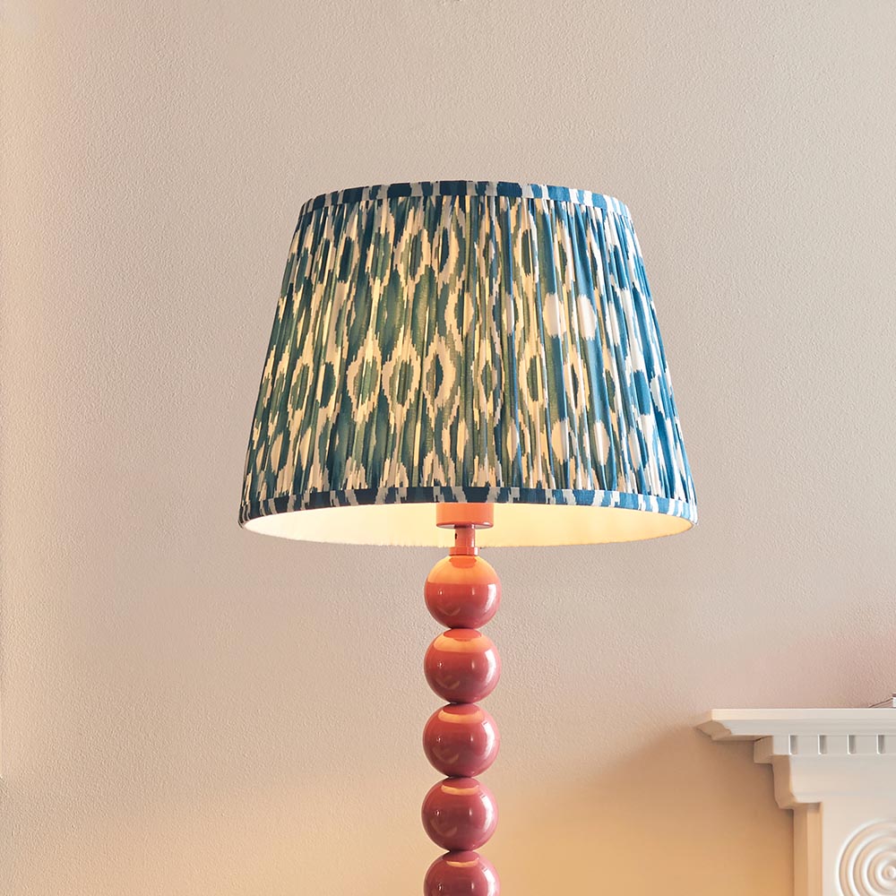 Auralis Ikat Floor Lamp with E27 Socket - Modern Handwoven Design for Living Room, Bedroom & Office Lighting