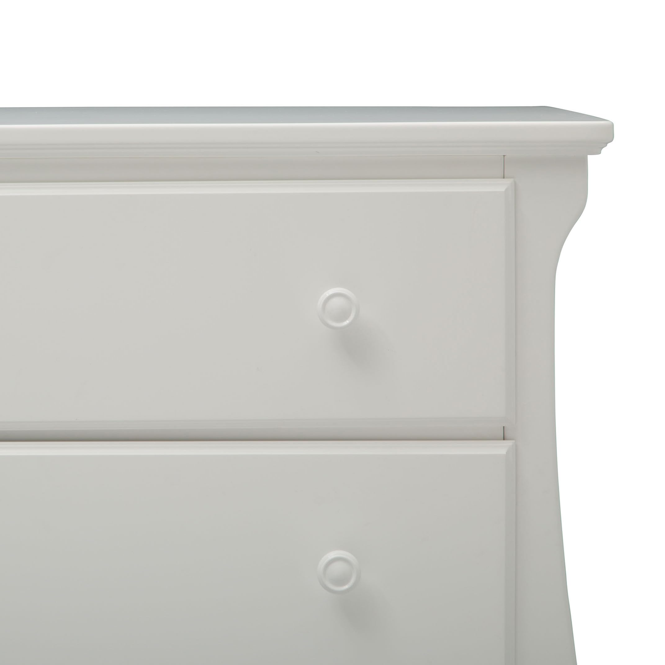 Delta Children Lancaster 3-Drawer Baby Dresser with Changing Table Top | GREENGUARD Gold Certified Nursery Furniture | Safe & Sturdy for Baby's Room (Bianca White) | Perfect for Diaper Changes & Infant Clothing Storage