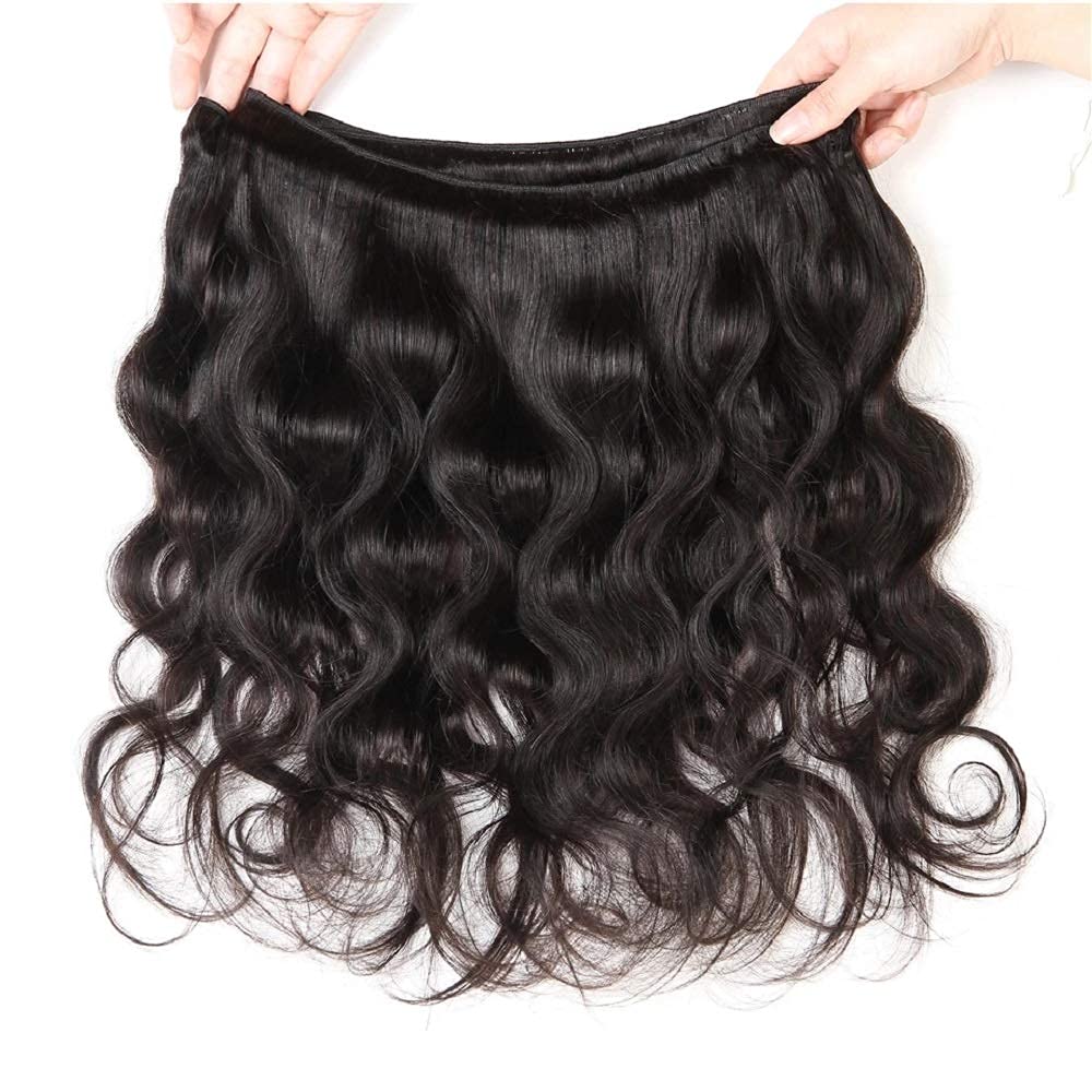 10A Brazilian Body Wave Human Hair Bundles 26-30 Inch - 100% Unprocessed Virgin Hair Extensions (3 Bundles, Natural Black) for Styling, Weaving & Volume Boost - Perfect for Daily Wear, Parties & Special Occasions
