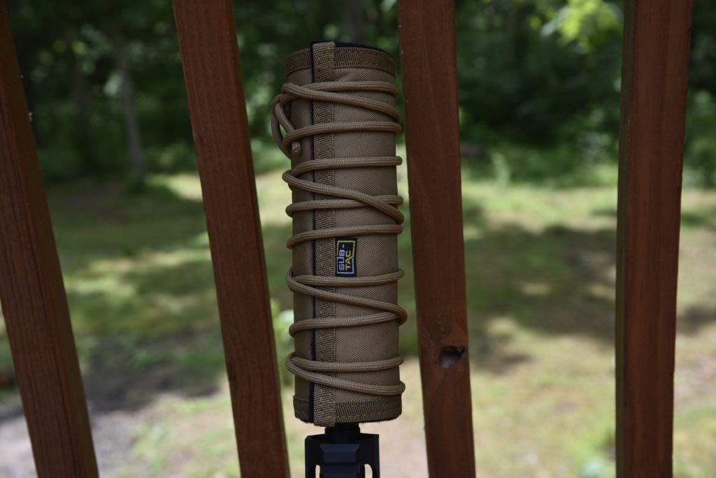 Full Auto High Temperature Alpha Suppressor Cover - 5 Inch Brown FDE - Heat Resistant Protector for Firearm Accessories - Perfect for Shooting Ranges & Tactical Training