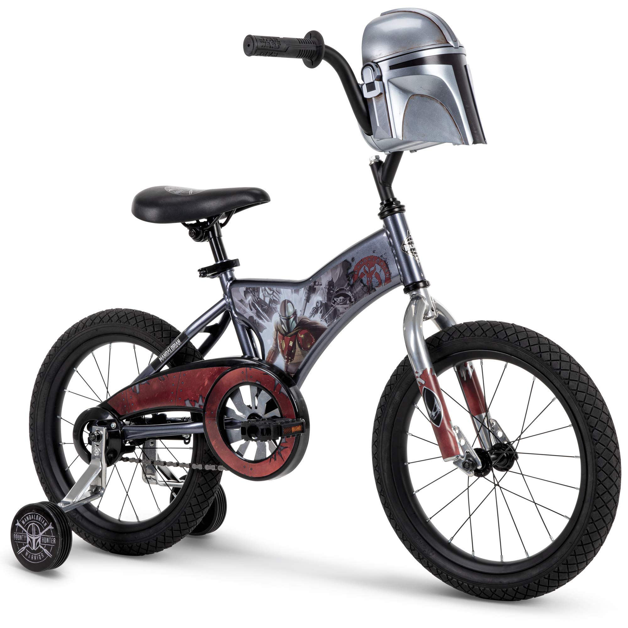 Huffy Disney Mandalorian Kids Bike - Star Wars Themed Bicycle for Boys & Girls, Ages 4-8 - Perfect for Outdoor Play, Neighborhood Rides & Birthday Gifts