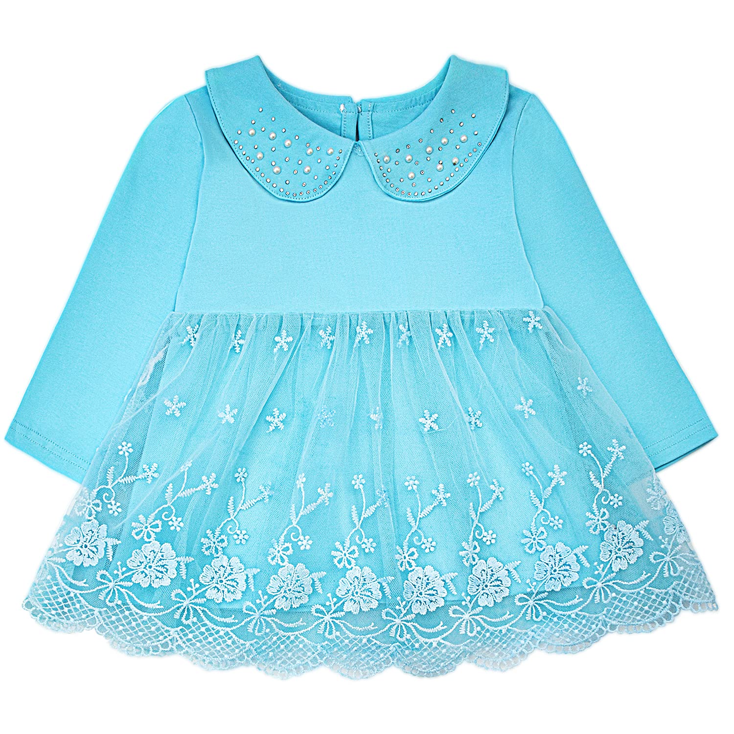 3-Piece Baby Girls Spring & Fall Outfit Set - Long Sleeve T-Shirt, Denim Jacket & Jeans | Cute Toddler Clothes for Playdates & Family Photos