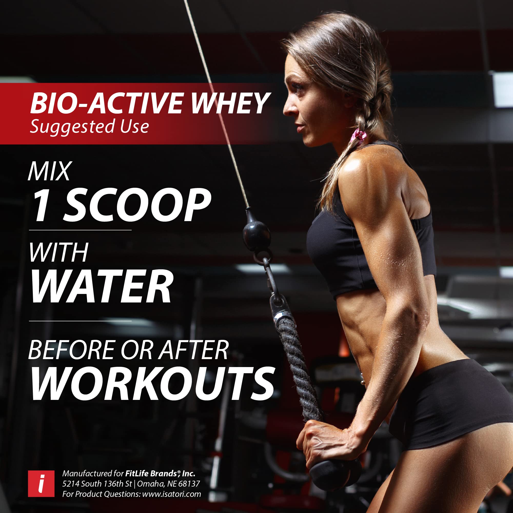 iSatori 100% Bio-Active Whey Protein Powder - 25g Protein per Serving with Whey Isolate, Hydrolysate & BCAAs for Muscle Growth & Recovery - Vanilla Swirl (26 Servings) | Ideal for Post-Workout, Gym Supplements & Fitness Enthusiasts