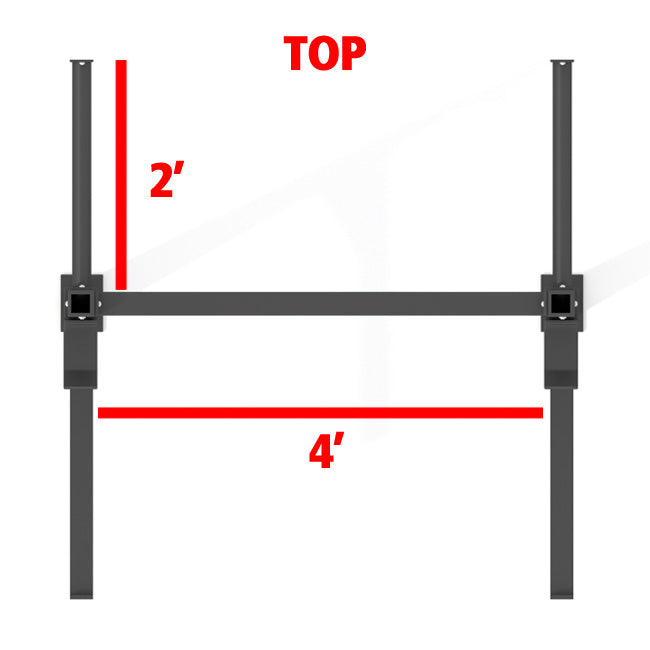 XM Fitness 4x2 Wall Mount Rig V2 - Heavy Duty Home Gym Equipment for Cross Training, Weightlifting & Functional Fitness - Perfect for Garage, Basement & Small Space Workouts