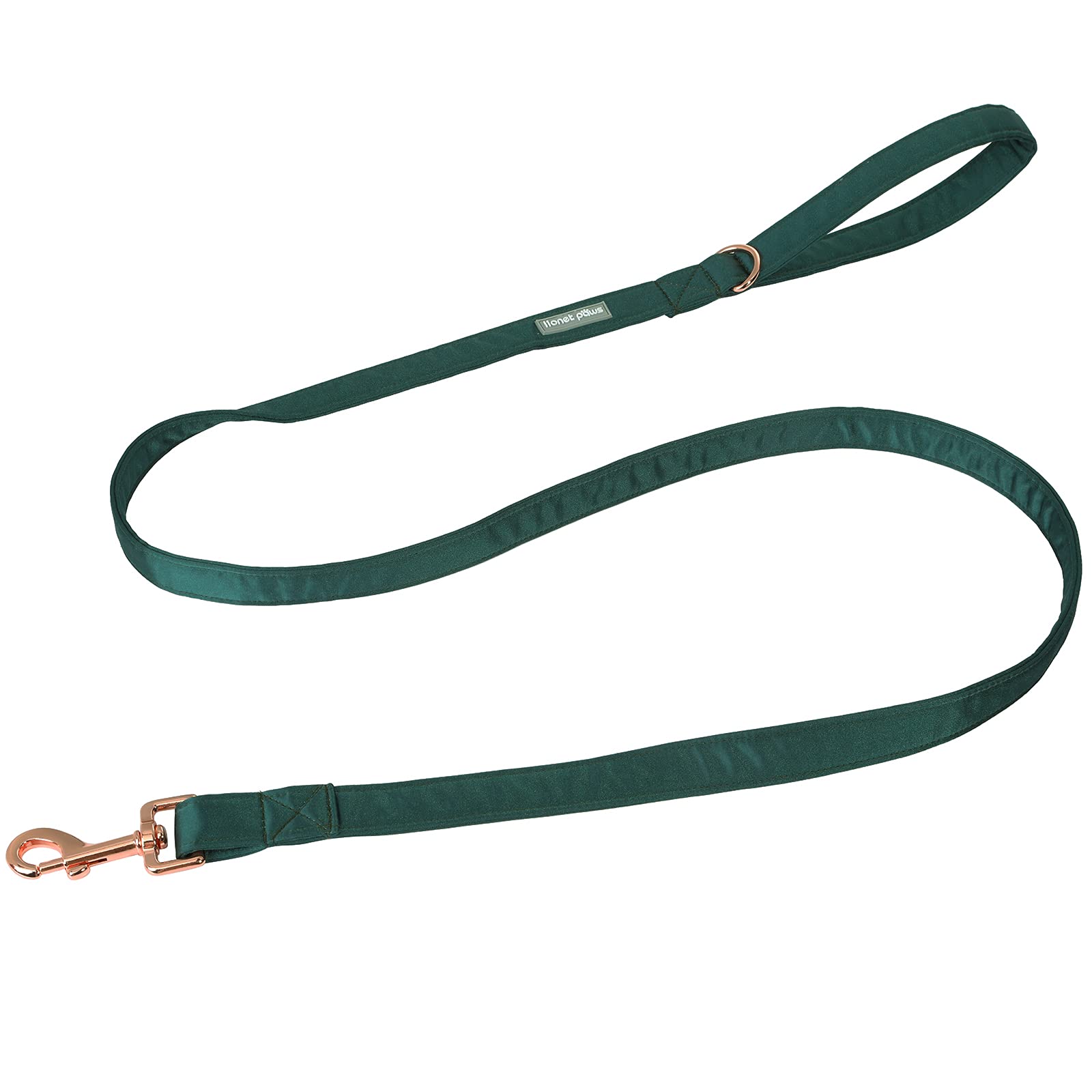 Premium Lionet Paws Dog Leash - Soft Silk Green Leash for Small, Medium & Large Dogs | Matching Collar Set for Puppies & Adult Dogs | Perfect for Walking, Training & Outdoor Adventures