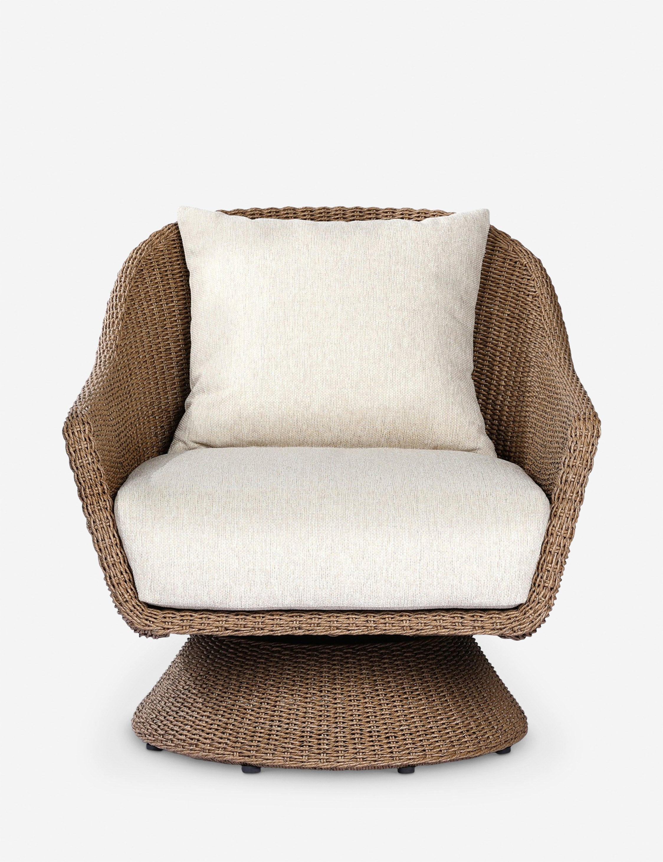 Chauncey Outdoor Swivel Chair - 360 Degree Rotating Patio Furniture for Garden, Poolside, Deck & Backyard Relaxation