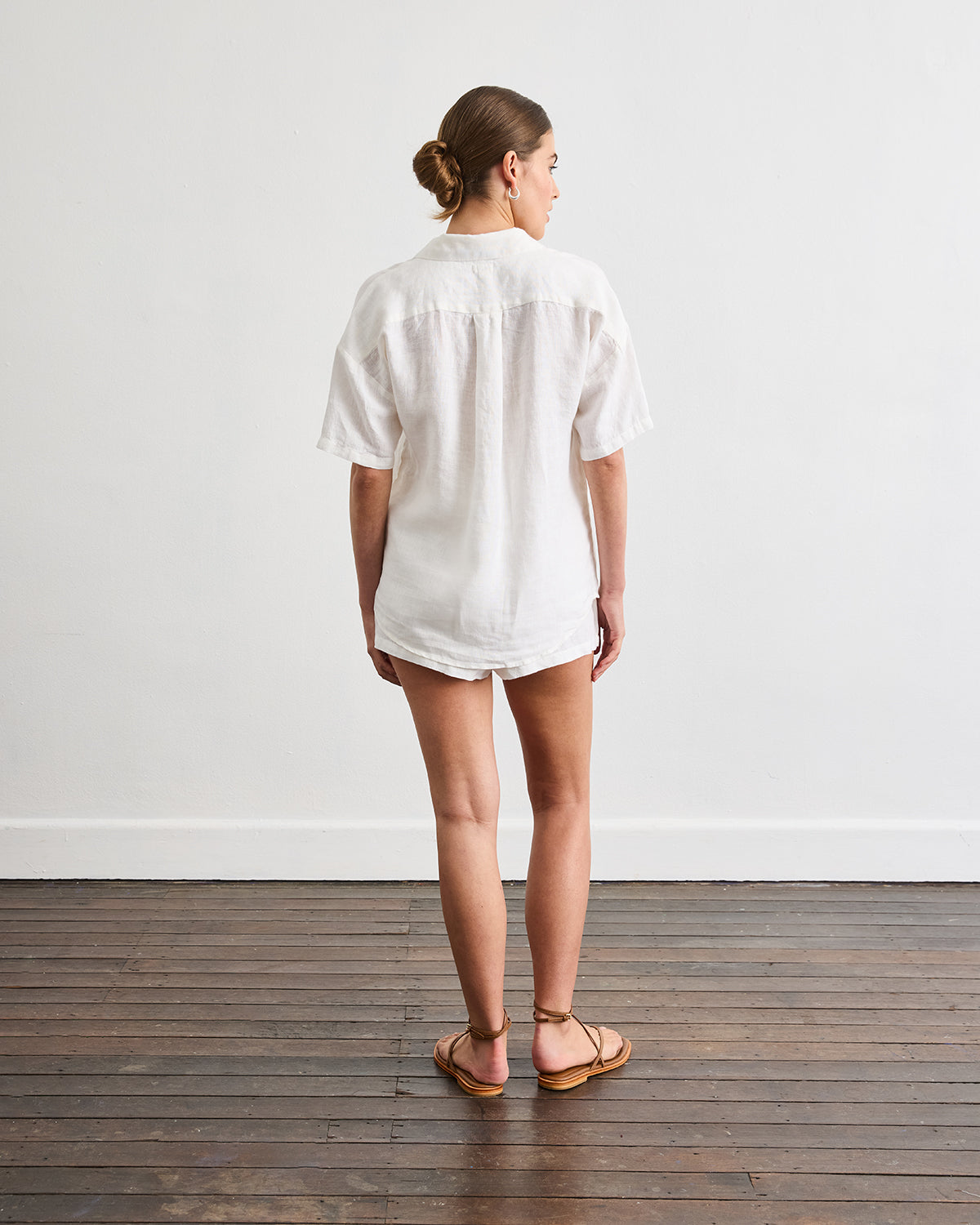 Marina Short Sleeve Shirt for Women - White Cotton Casual Top | Perfect for Summer Outfits, Beach Vacations & Everyday Wear