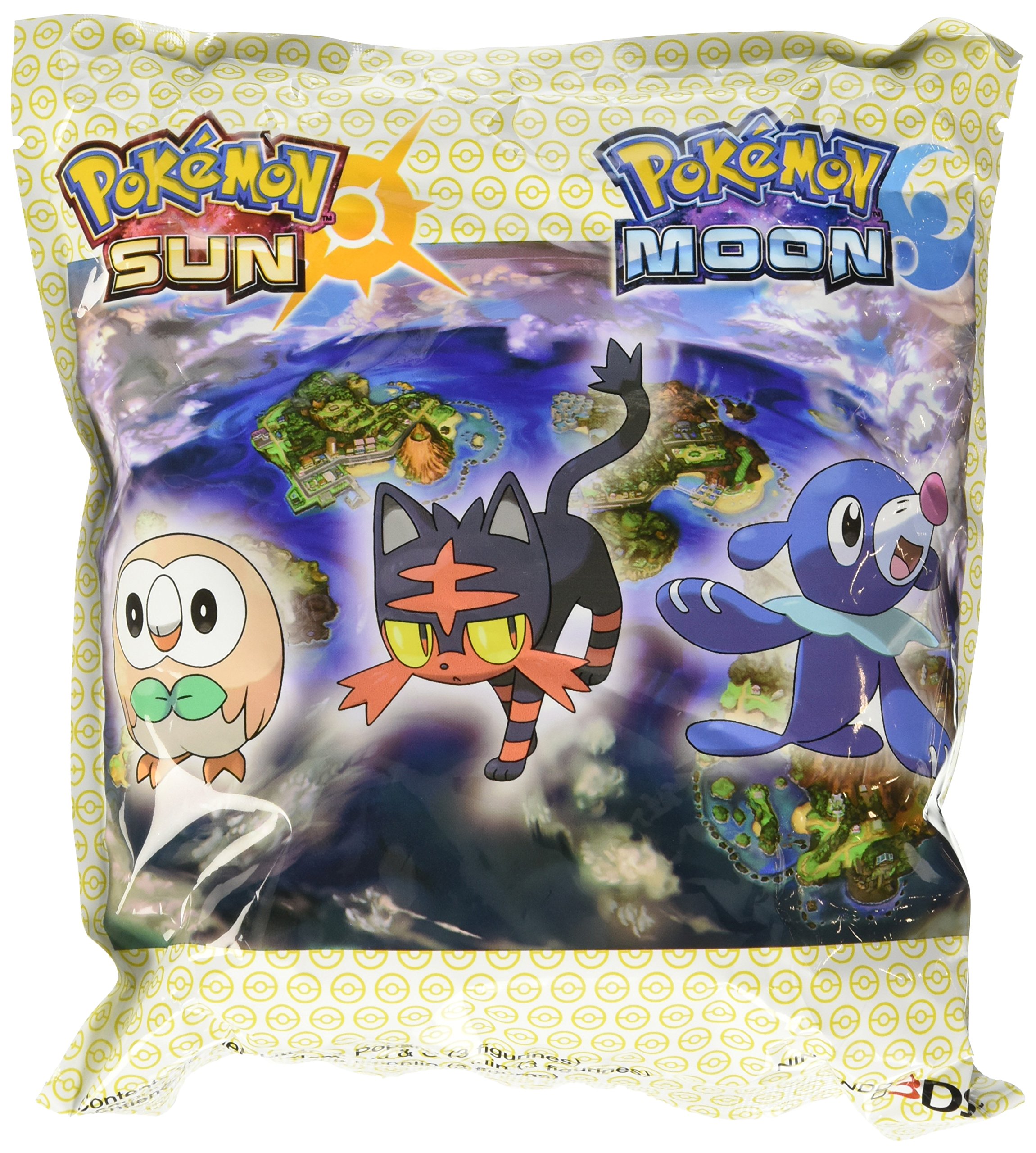 Pokemon Sun and Moon Dual Pack for Nintendo 3DS - Includes 3 Bonus First Partner Pokemon Figures | Perfect for Collectors and Multiplayer Gaming