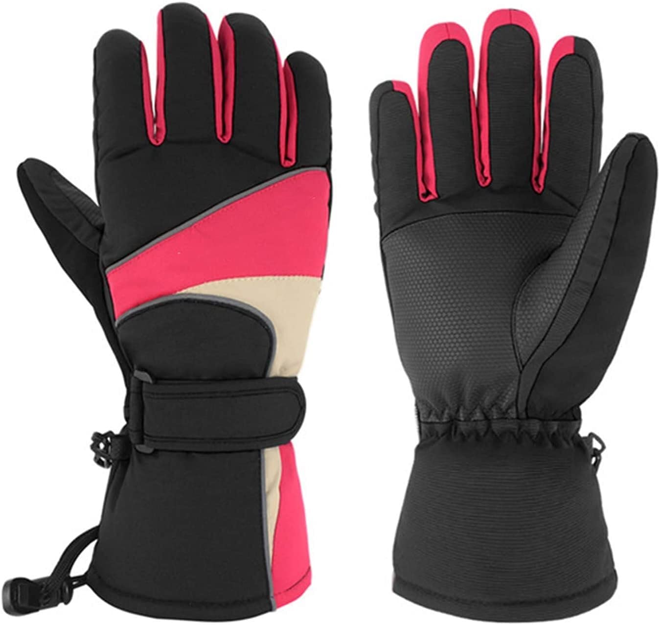 SANDSXZHQ Rechargeable Electric Heated Gloves for Men & Women - Windproof, Waterproof Thermal Gloves with Hand Warmer for Skiing, Cycling, Camping, Hiking & Winter Outdoor Activities