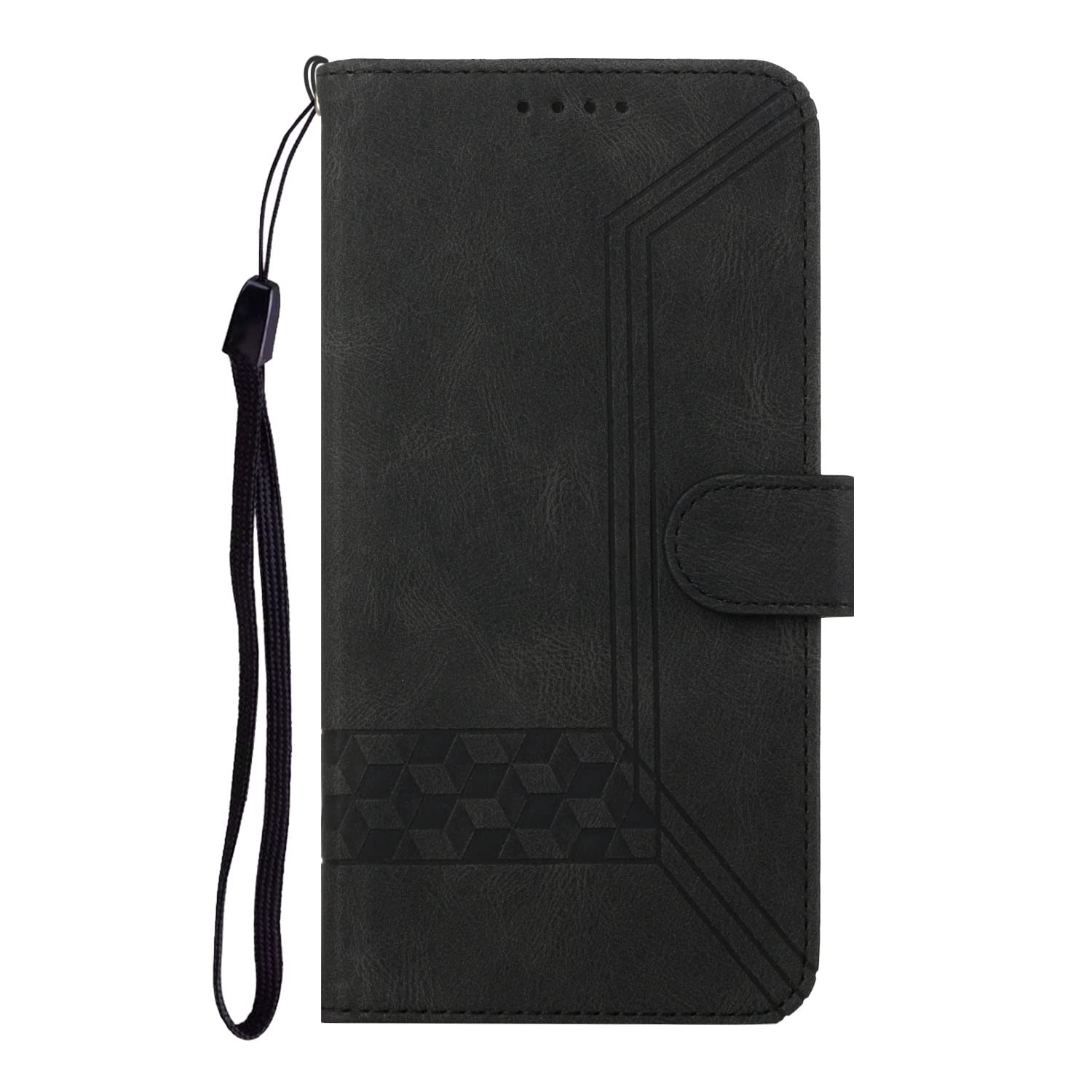 Premium Leather Flip Case for Nokia 5.4/Nokia 3.4 - Shockproof Full Body Protection with Card Holder, Kickstand & Magnetic Closure | Wallet Cover for Daily Use, Travel & Business Meetings [Cube-Black]