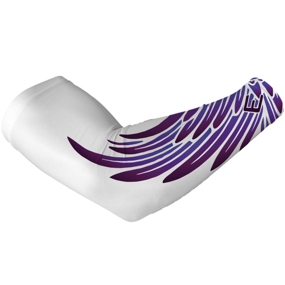 Purple Arm Sleeves for Sports & Outdoor Activities - Breathable UV Protection Compression Sleeves for Basketball, Running, Cycling & Workout