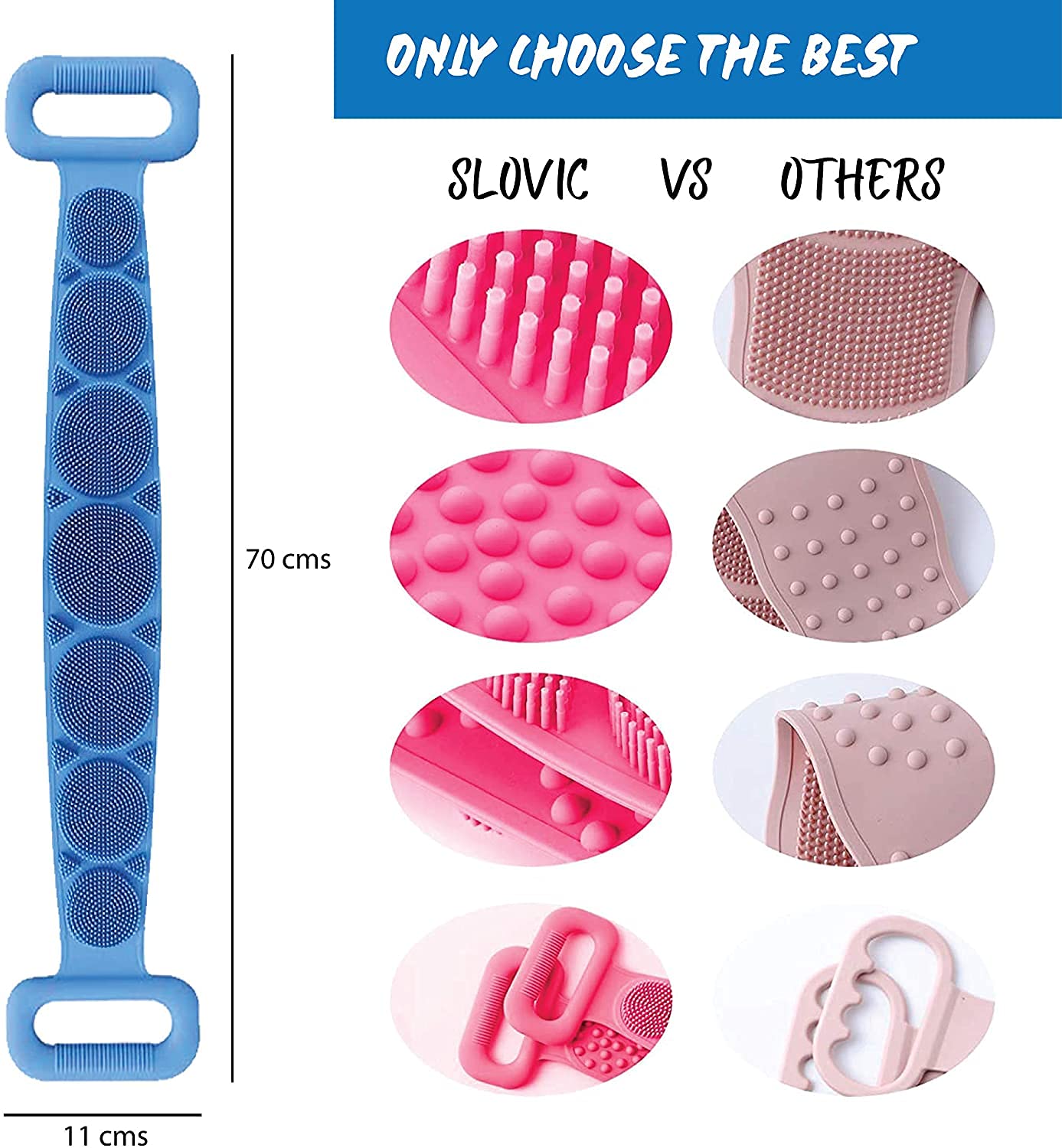 Natural Organic Loofah Body Scrubber for Women - Exfoliating Bath Sponge for Smooth Skin | Perfect for Shower, Spa & Daily Skincare Routine