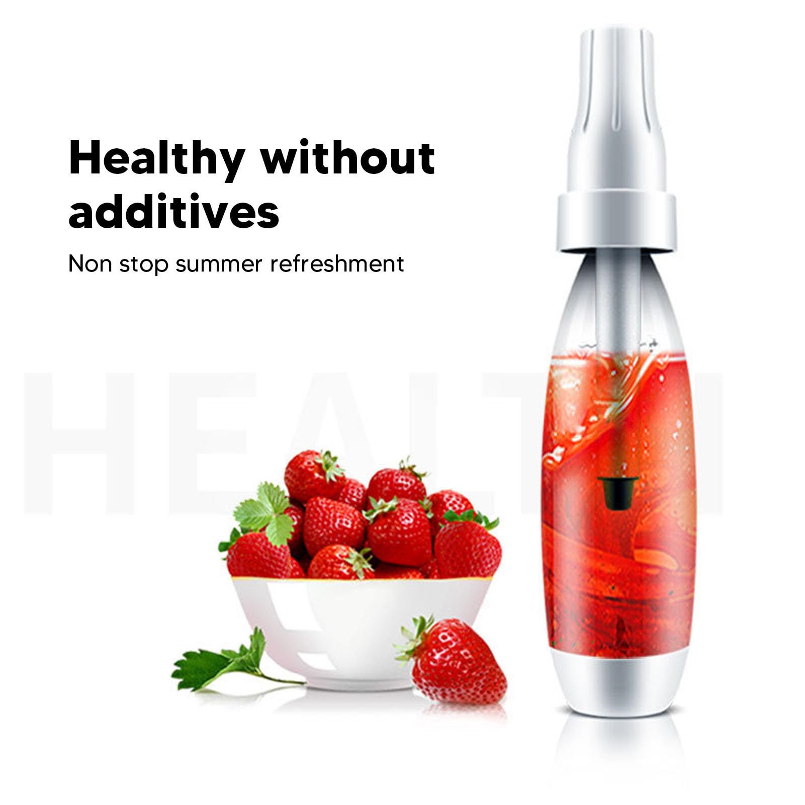 Haofy Manual Soda Maker Machine for Homemade Sparkling Water - Easy to Use Carbonated Water Maker for Healthy Drinks - Perfect for Home, Office, and Parties