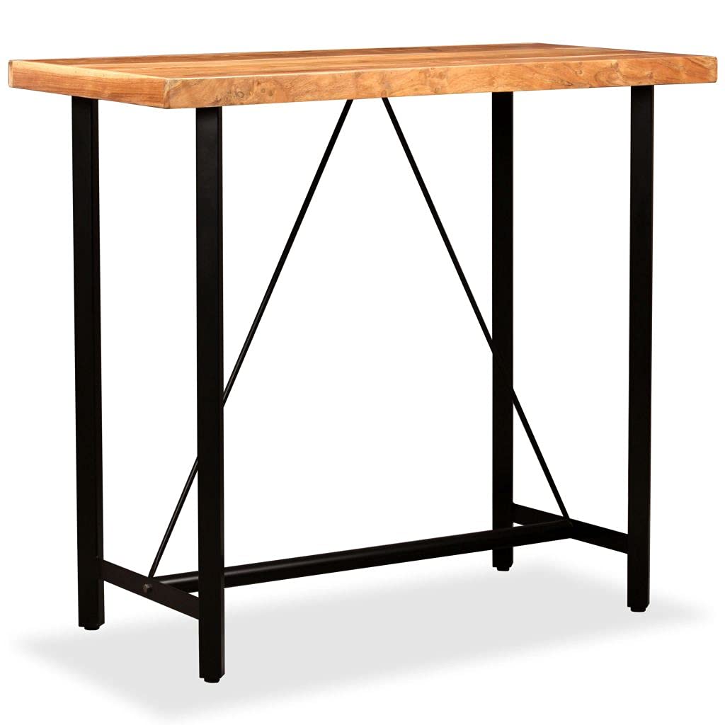 Solid Acacia Wood Bar Table - 47.2