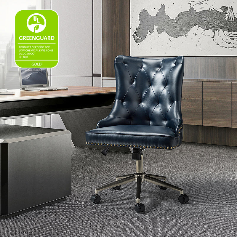 Euander Vegan Leather Office Chair - Ergonomic Desk Chair for Home & Work - Comfortable & Durable for Long Hours Sitting