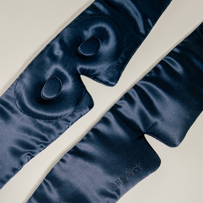 Midnight Blue Eyelash Protecting Sleep Mask - Soft & Comfortable for Beauty Sleep - Perfect for Travel, Spa, and Nighttime Skincare Routine