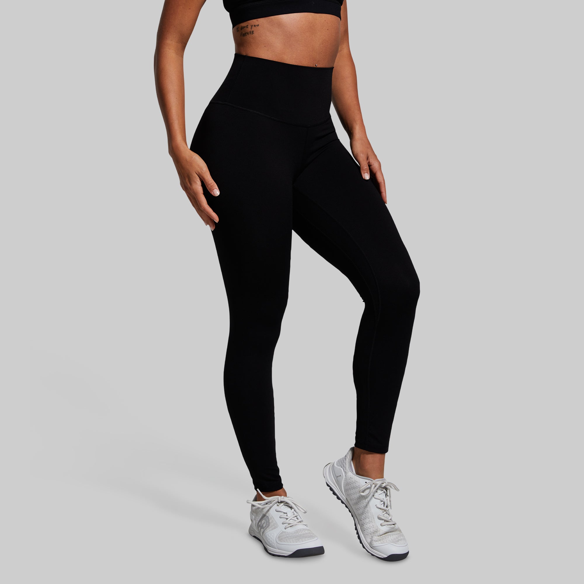 Synergy High-Waisted Yoga Leggings for Women - Black - Comfortable & Stretchy Workout Pants for Gym, Running, and Everyday Wear