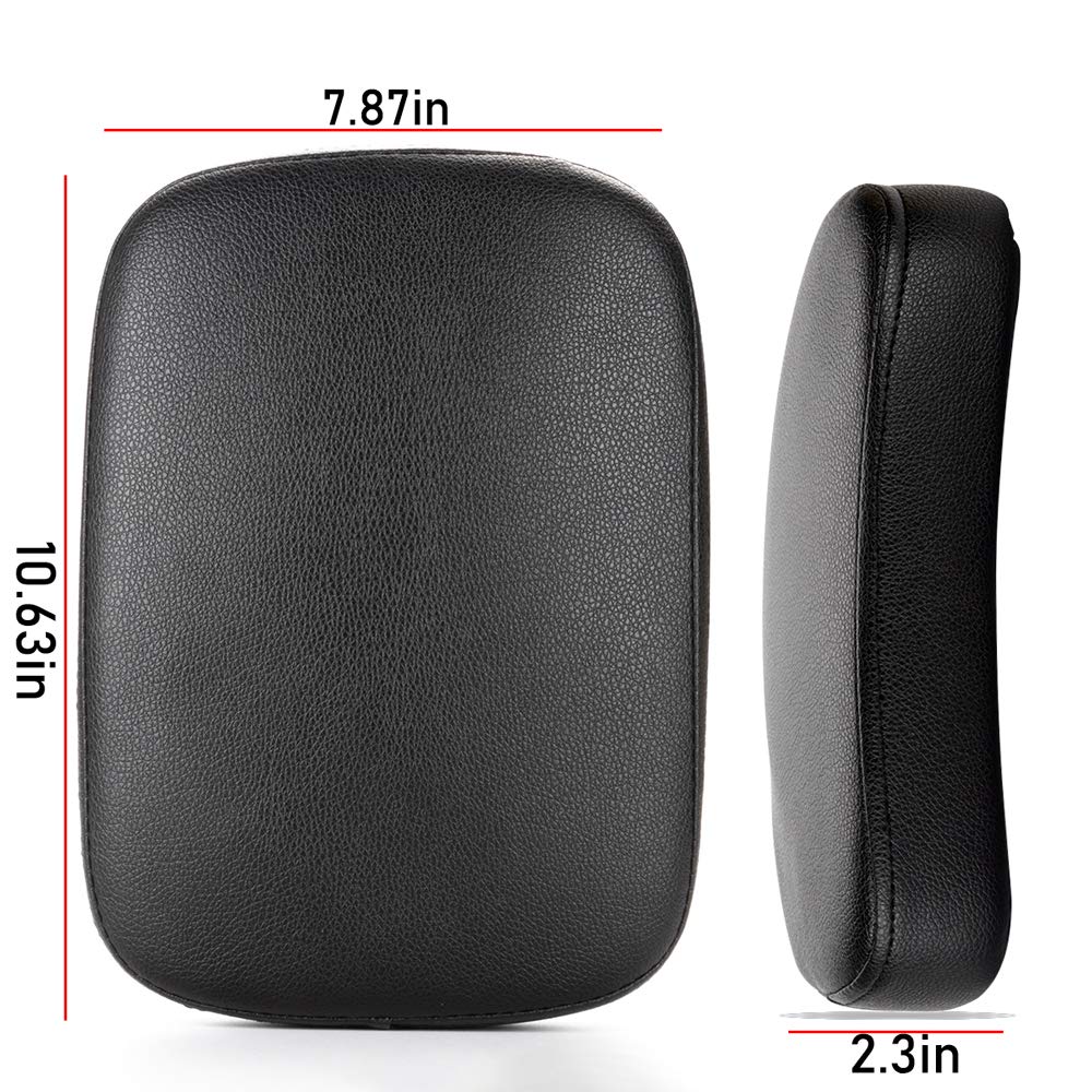 Harley Davidson Motorcycle Solo Rear Seat Pillion Pad with 8 Suction Cups - Compatible with Dyna, Sportster, Softail, Touring, XL883, 1200, 48 Models - Perfect for Passenger Comfort on Long Rides & Urban Commuting